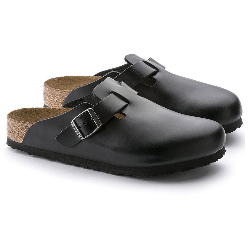 Boston Birkenstock Soft Footbed Amalfi Kozene Damske Čierne | SK 236AHK